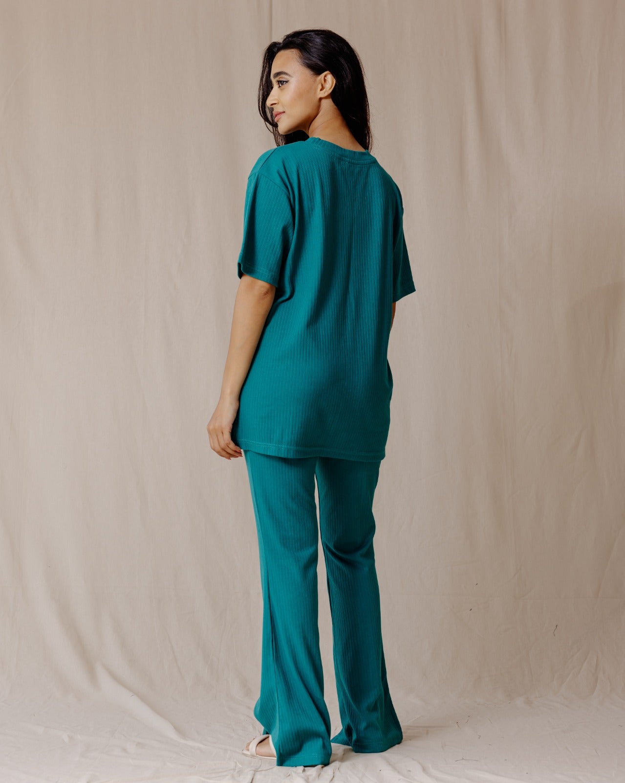 Mila Ribbed Set Teal