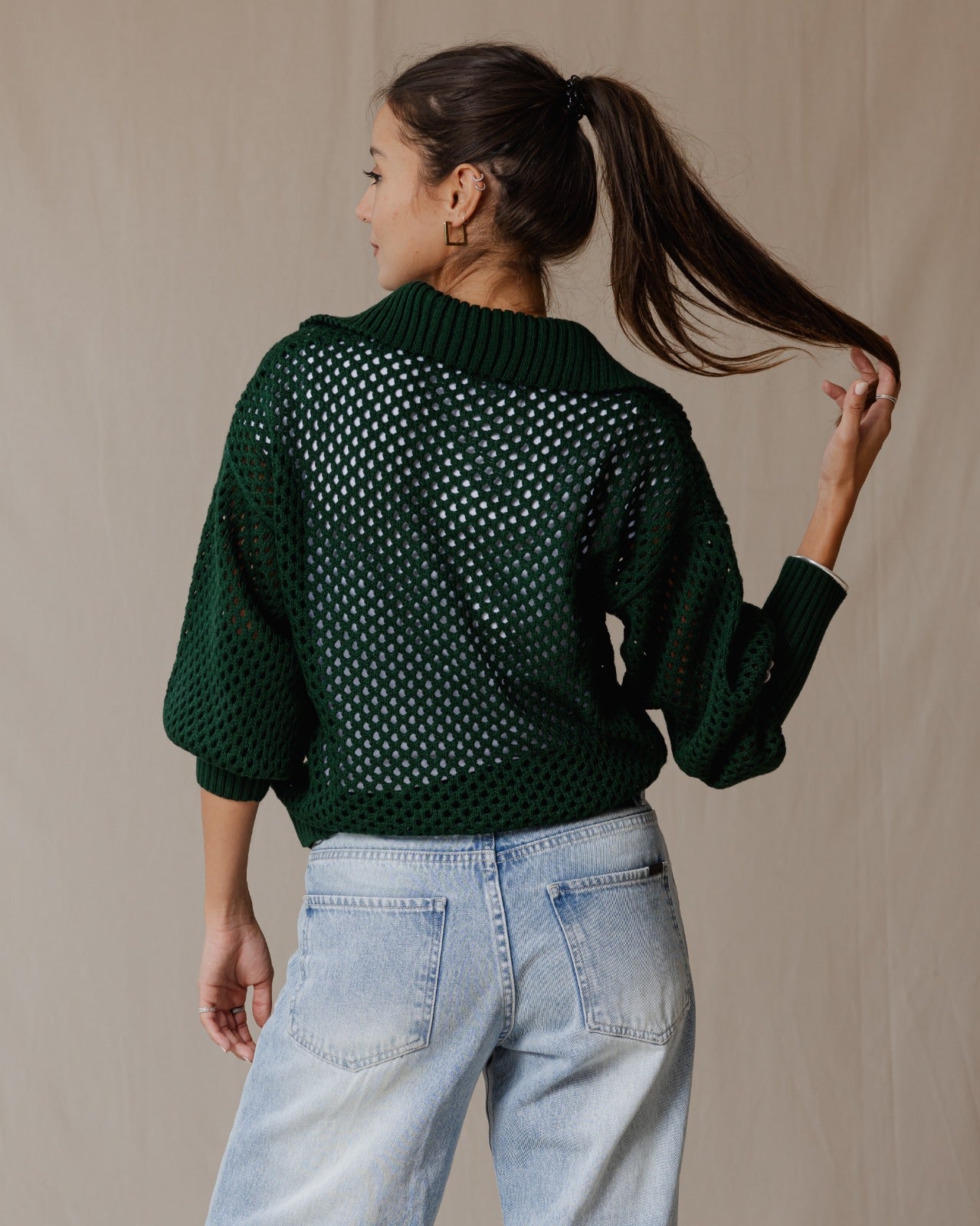 Yasmine Hendi Sweater In Olive