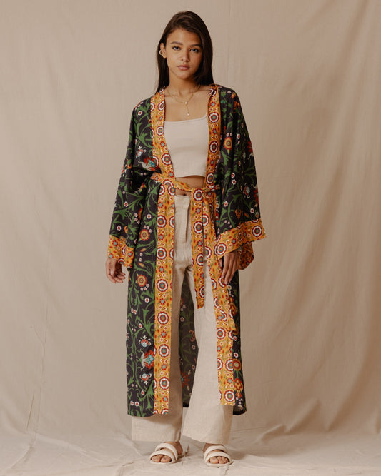 Flower Of Persia Cotton Kimono