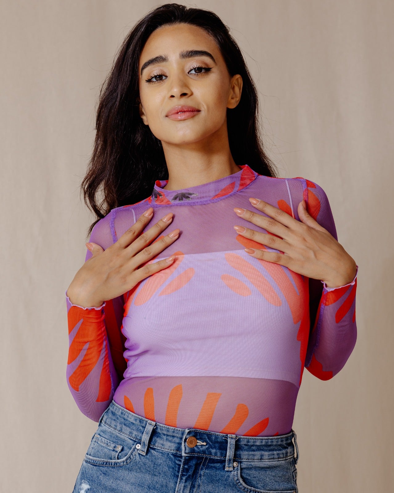 Cotton Candy Mesh Top