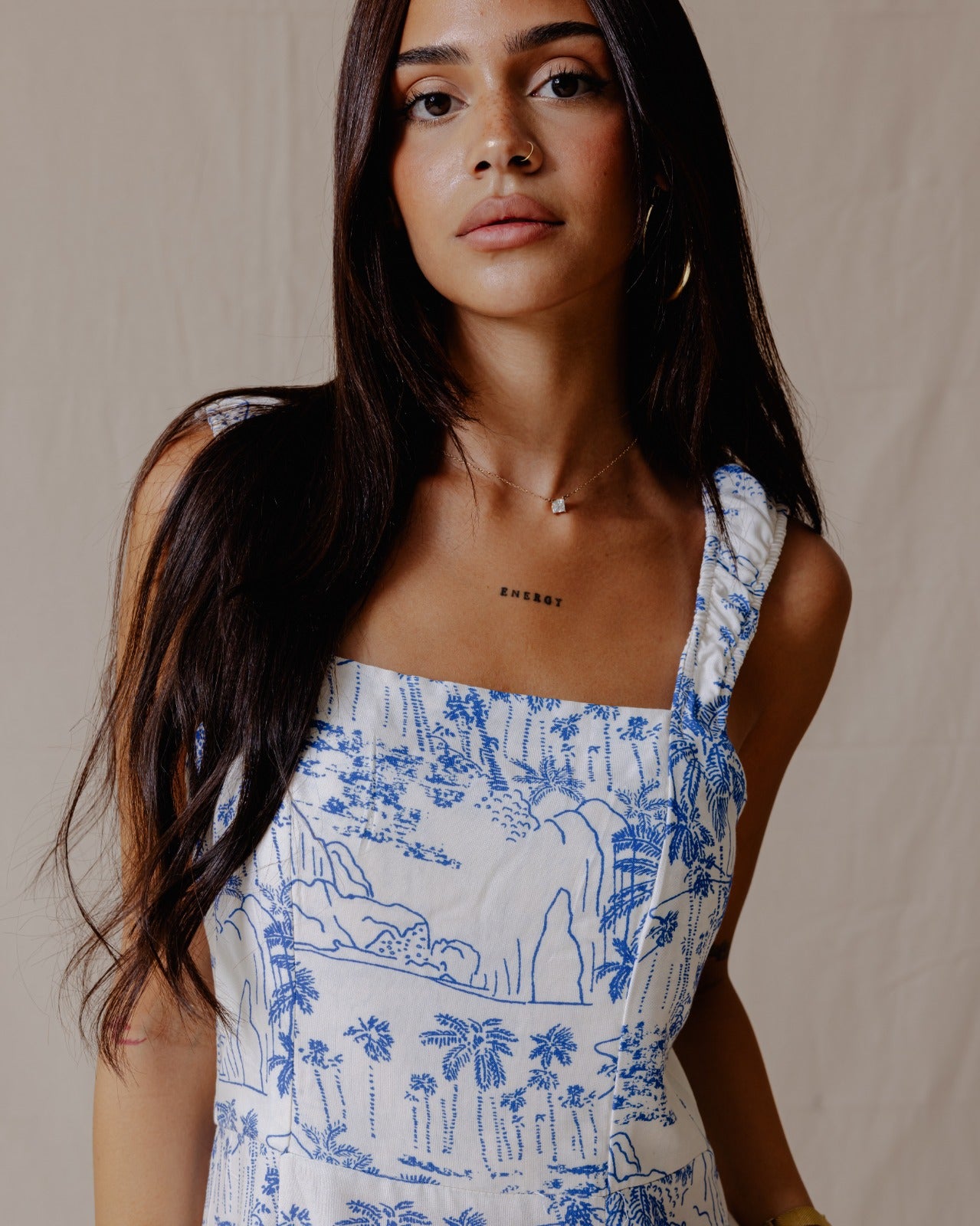 Coast Palm Dress Blue