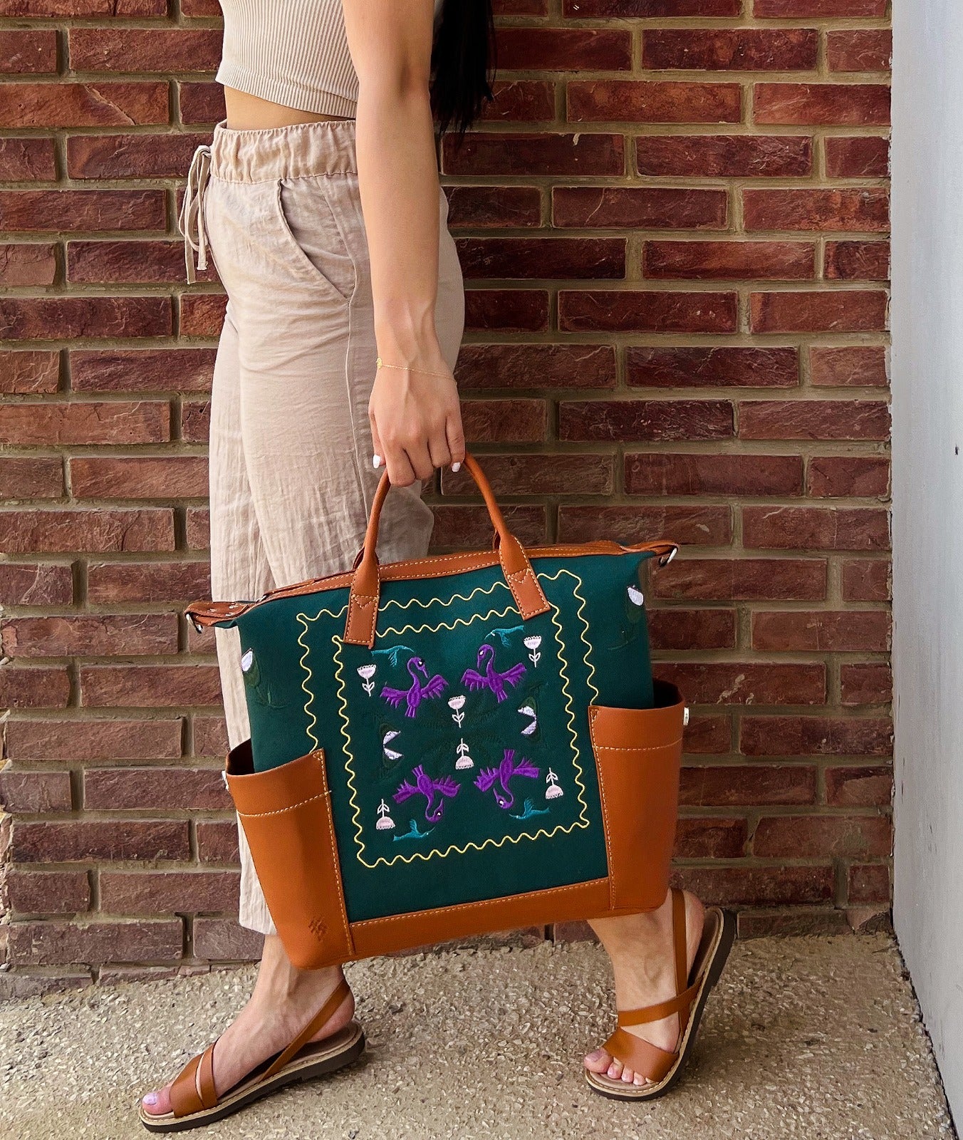 Tribal Birds City Bag