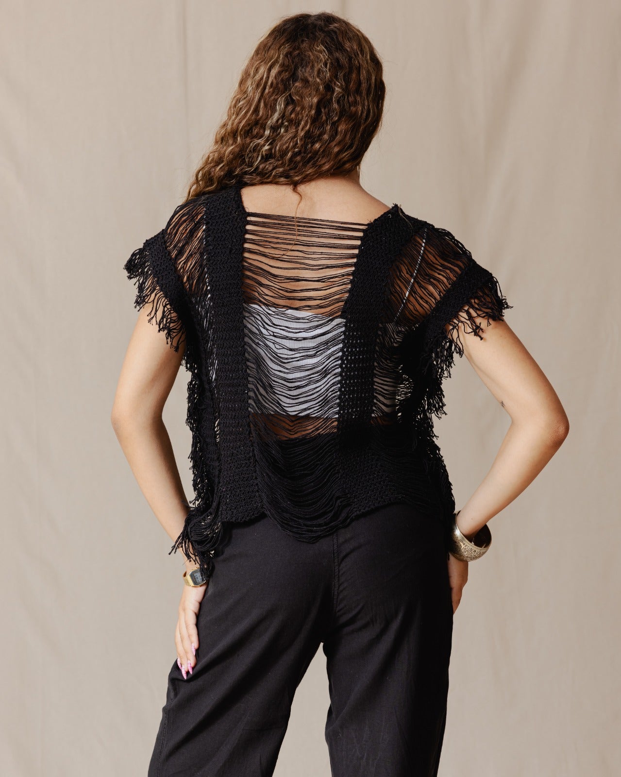 Cutout Trico Top Black