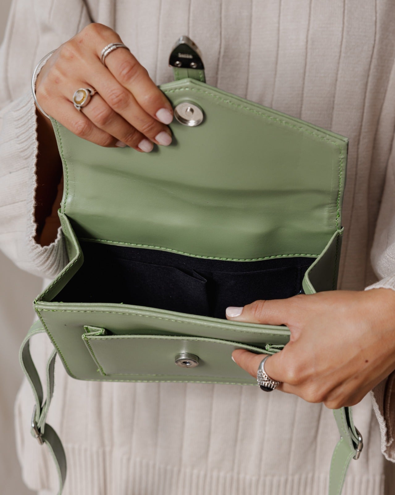 The Mayan Town Cross-Bag Mint Green