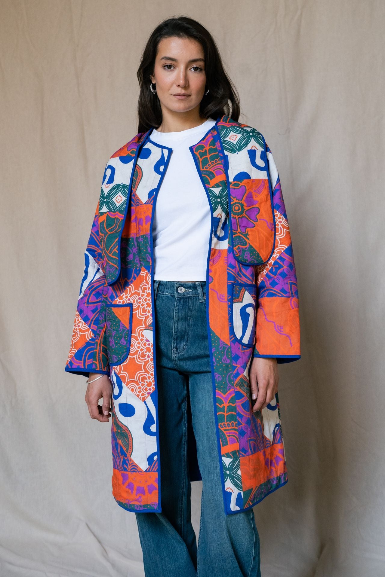 Fiesta Patchwork Quilted Coat