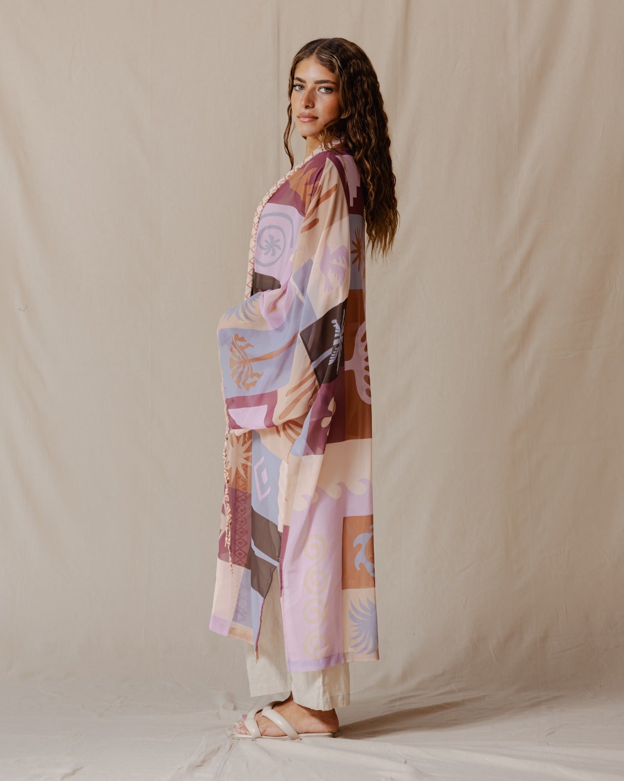 Yukata Kimono In Nude Colors