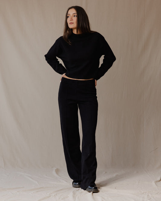 Relaxed Cashmere Set Black