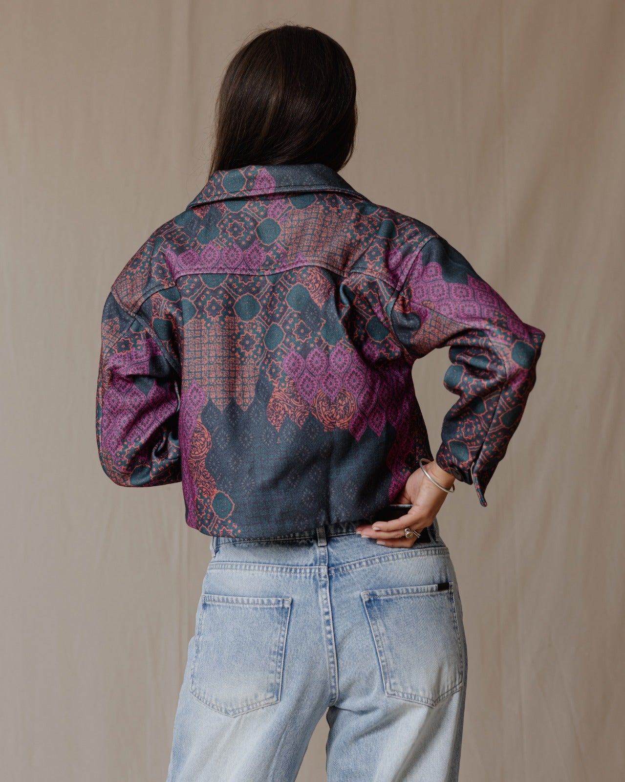 Patchwork Bomber Jacket