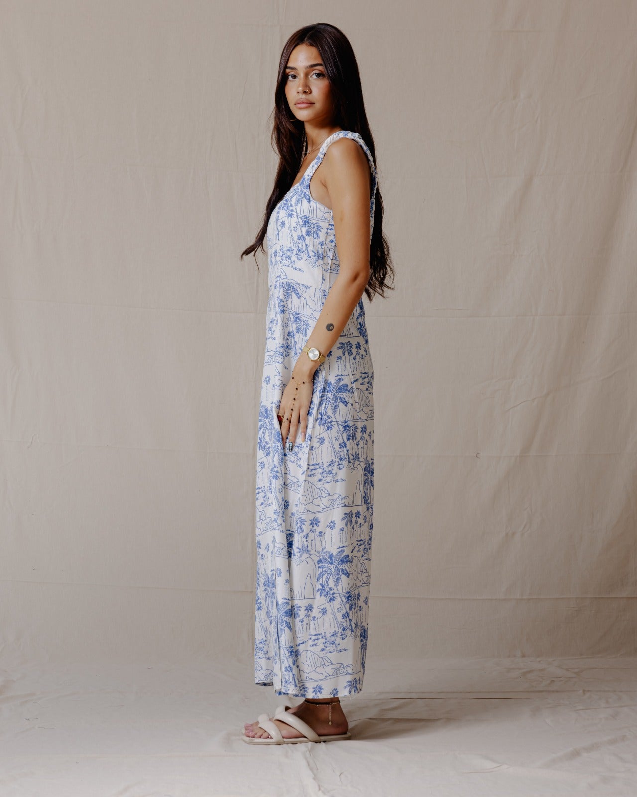 Coast Palm Dress Blue