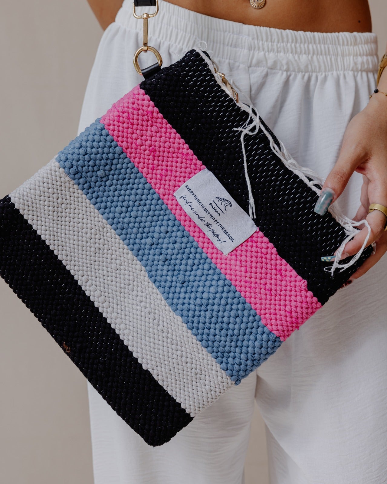 Kilim Clutch Pink X Blue