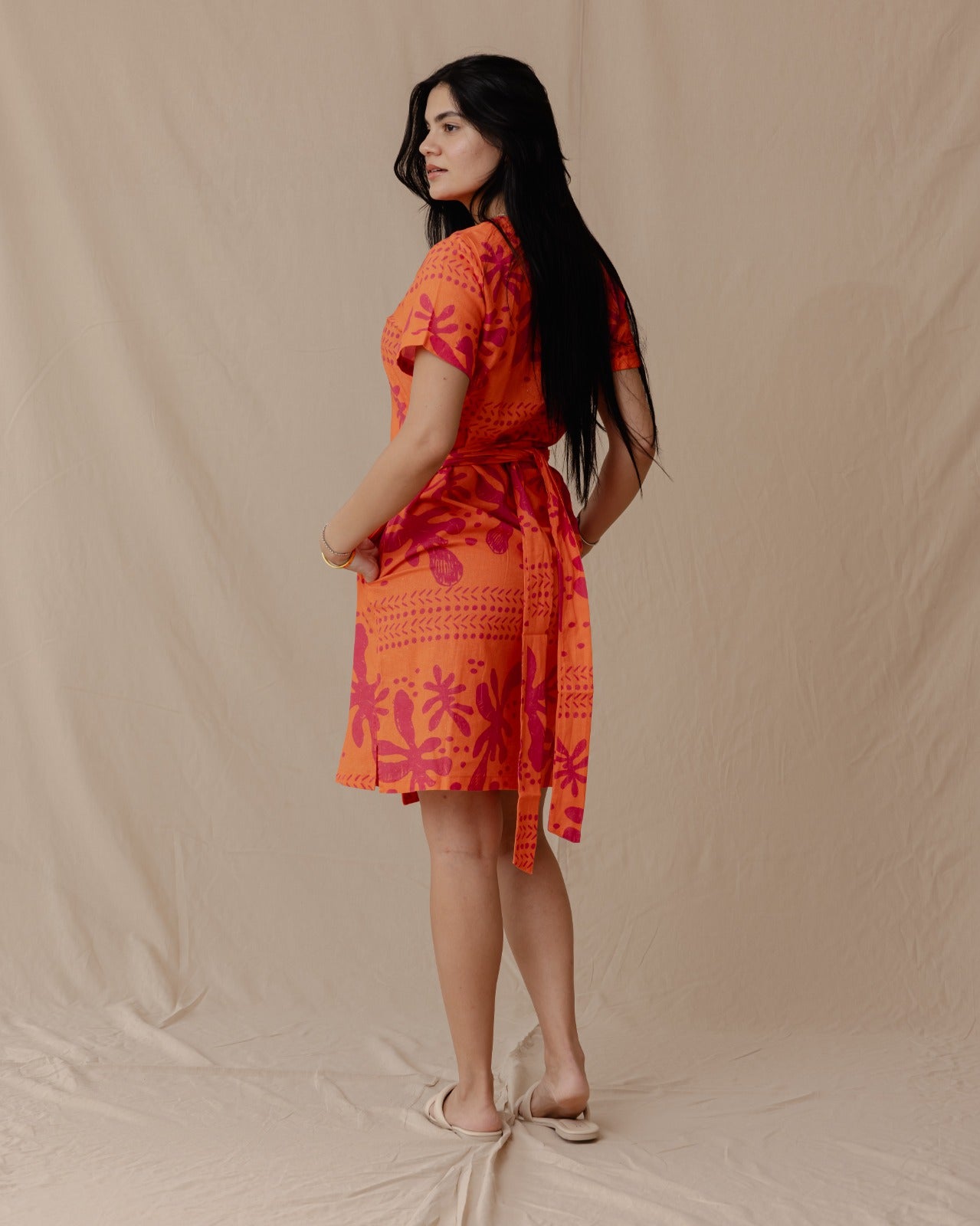 Tribal Linen Dress