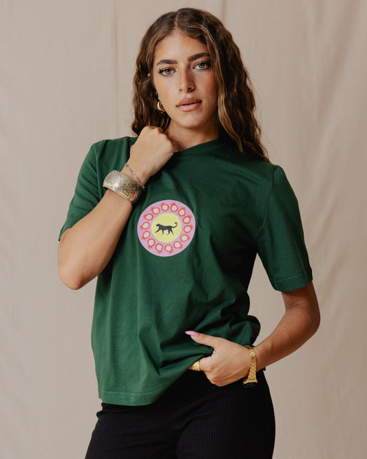 Panther Regular Tee Forest Green