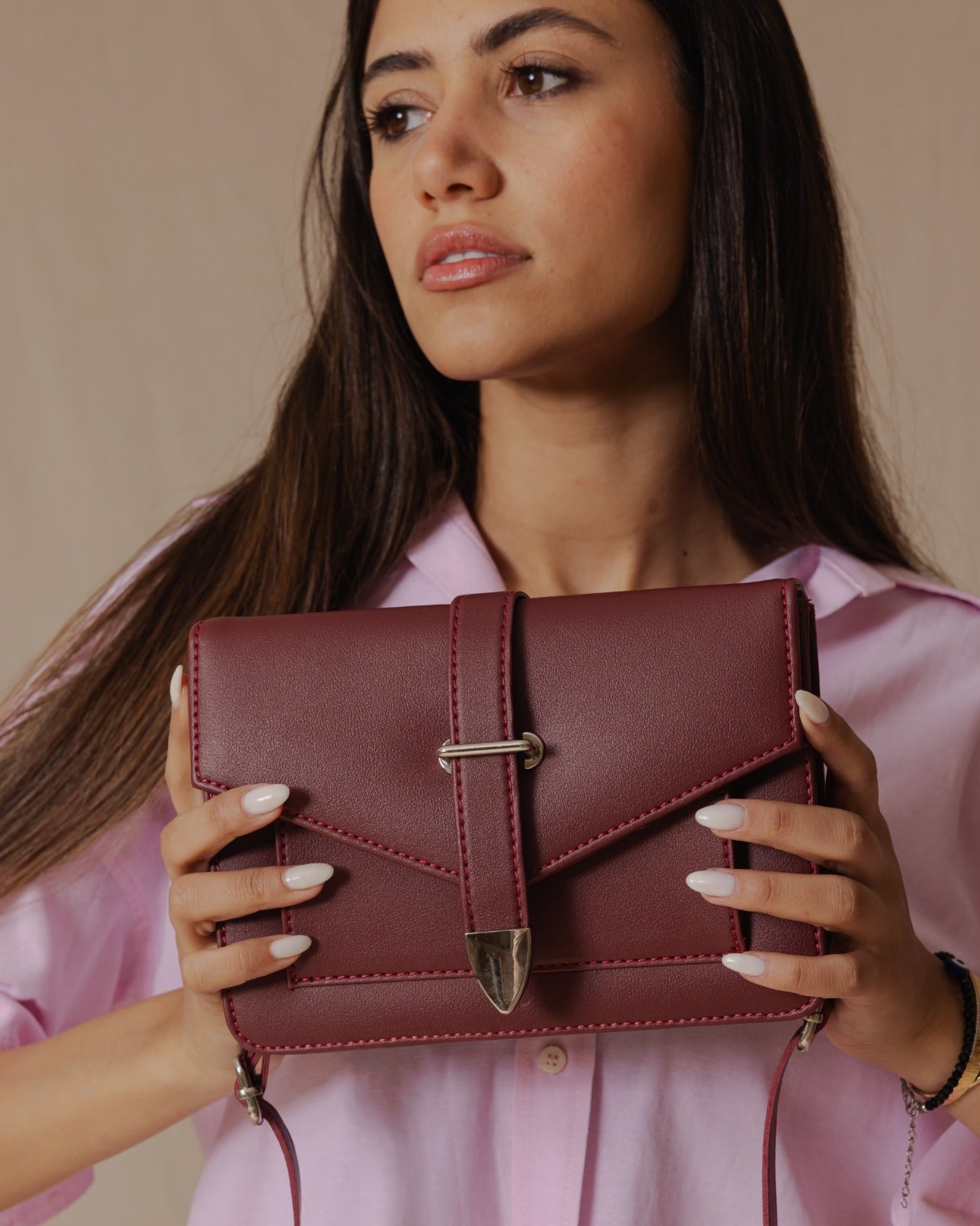 Serpent Town Cross-Bag Burgundy