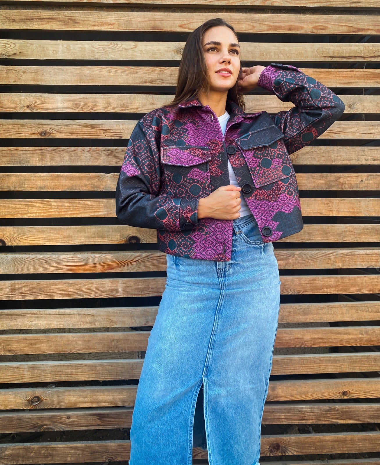 Patchwork Bomber Jacket