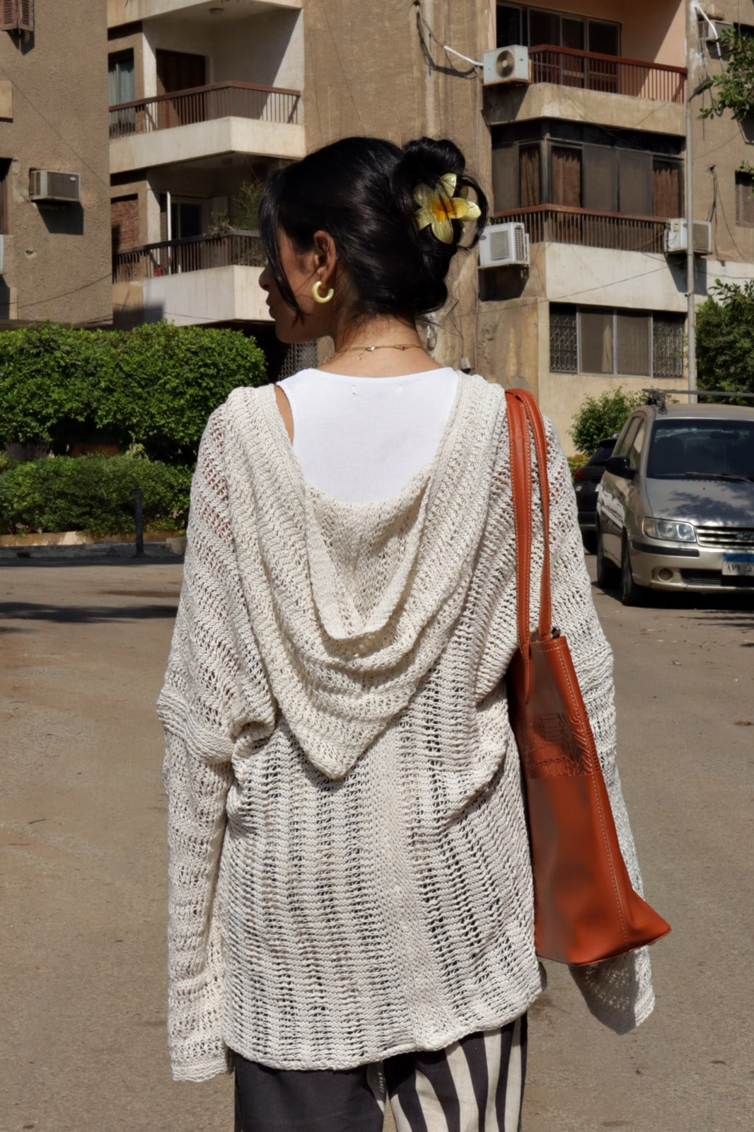 Handmade Trico Hoodie Off-White