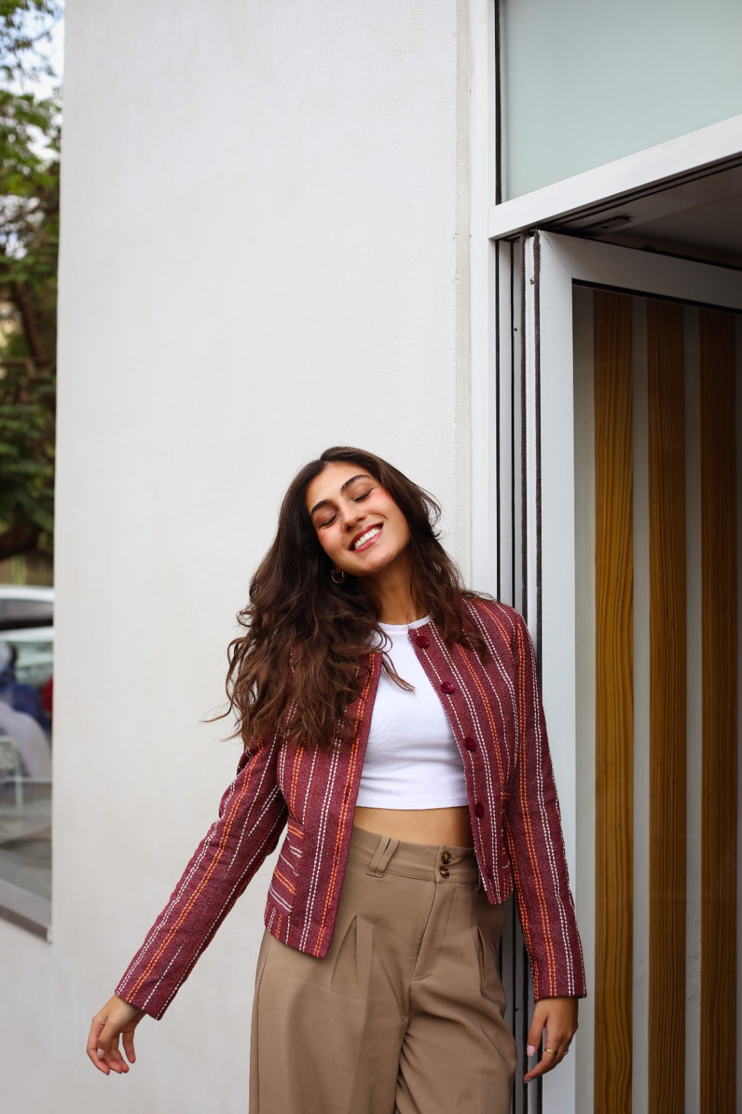 Burgundy Grace Short Jacket