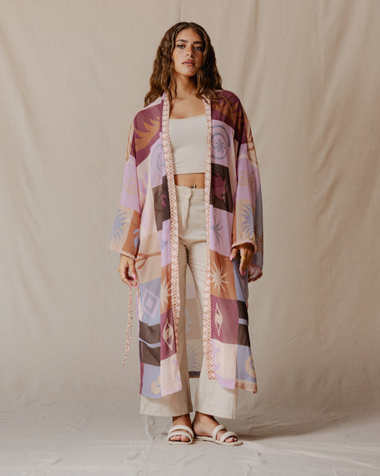 Yukata Kimono In Nude Colors