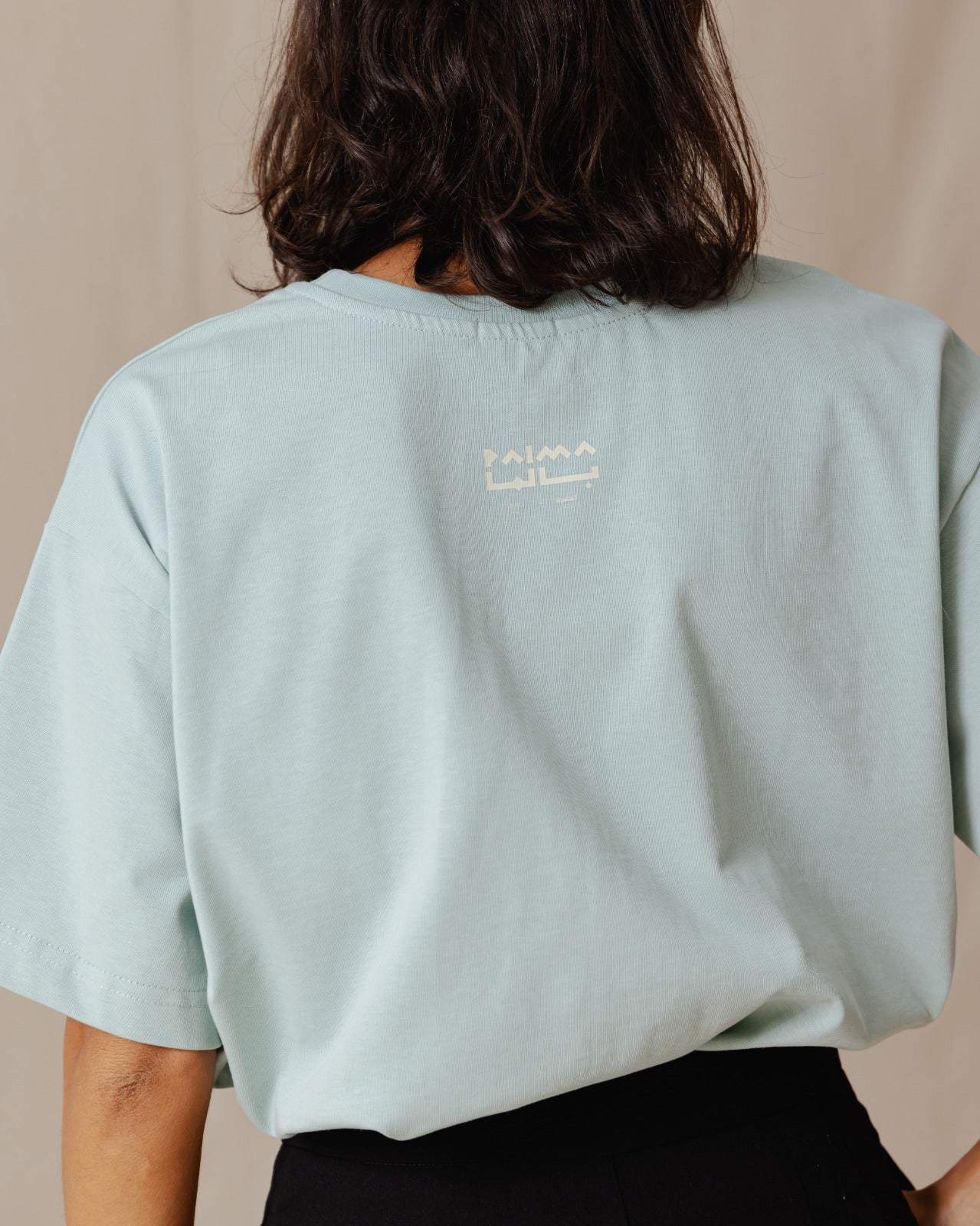 Care Free Cropped Tee Mint Green