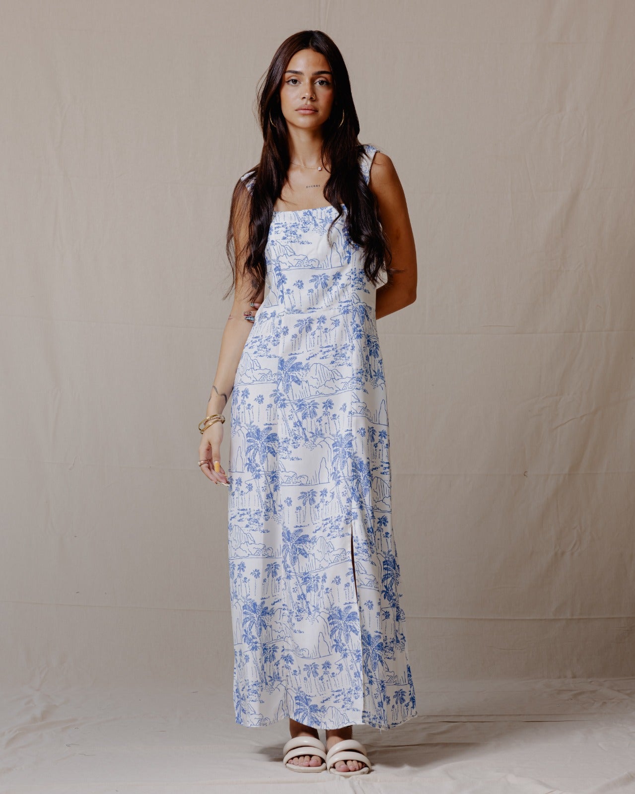 Coast Palm Dress Blue