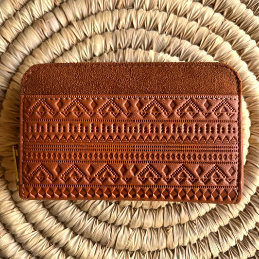 Engraved Boho Wallet Havane