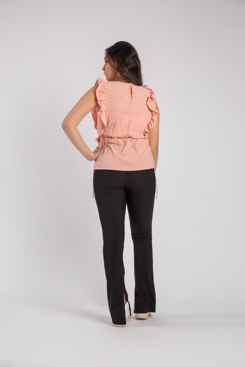 Peplum Blouse Salmon