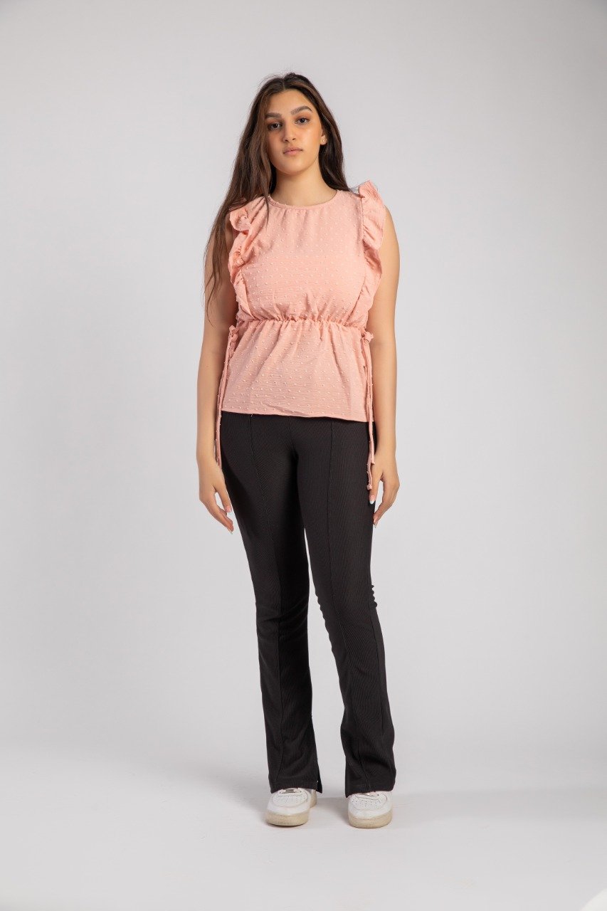 Peplum Blouse Salmon