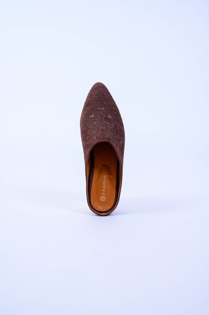 Damask Mules Brown