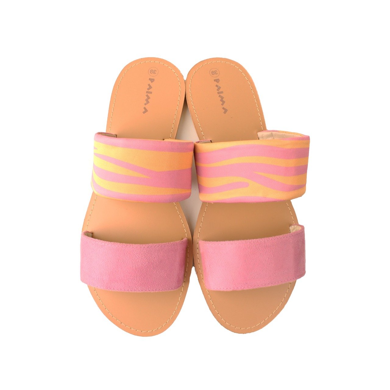 Zebra Sandals Pink X Orange