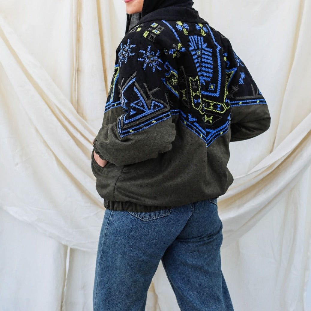 The Tribal Bomber Jacket Olive