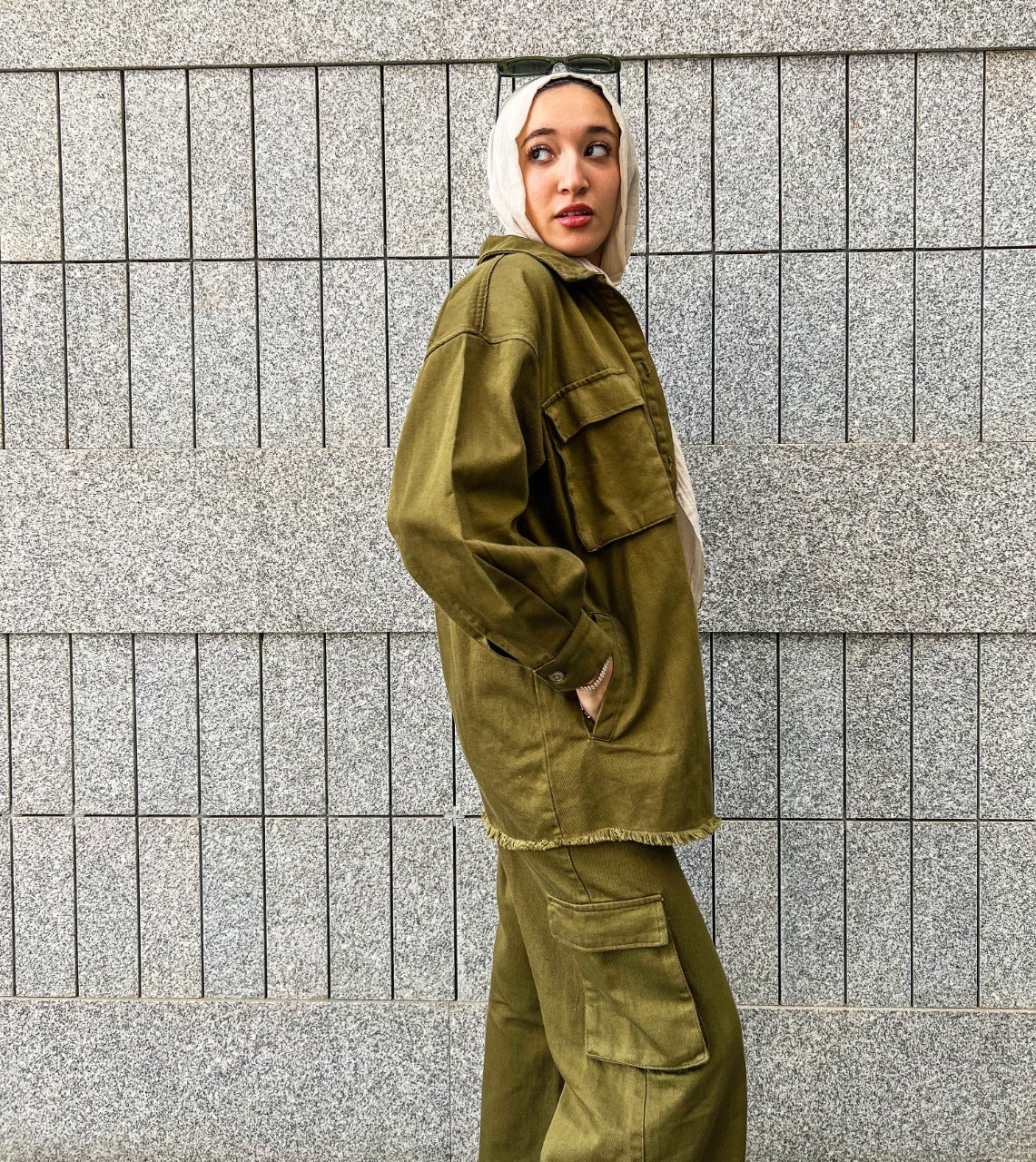 Everyday Shacket Olive