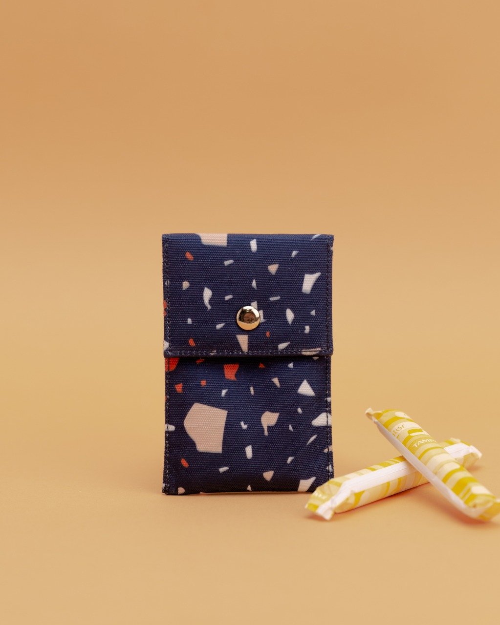 Terrazzo Tampon Case Navy