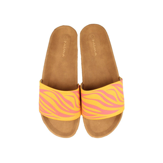 Zebra Slides Orange X Hot Pink