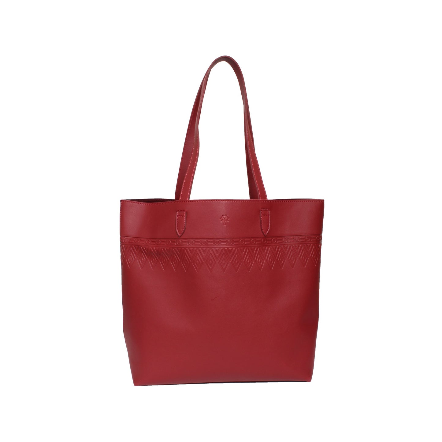Leather Tote Tangle Burgundy